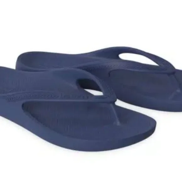 Lightfeet Arch Support Flip Flops New w/ Tags Navy Size EU 46-47 M 13 W 14 - Picture 2 of 15
